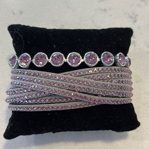 Touchstone Crystal Iris wrap and ice bracelet.